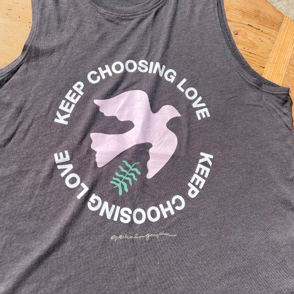 Spiritual Gangster "Keep Choosing Love" Tank- Women's Size Small - Picture 8 of 10